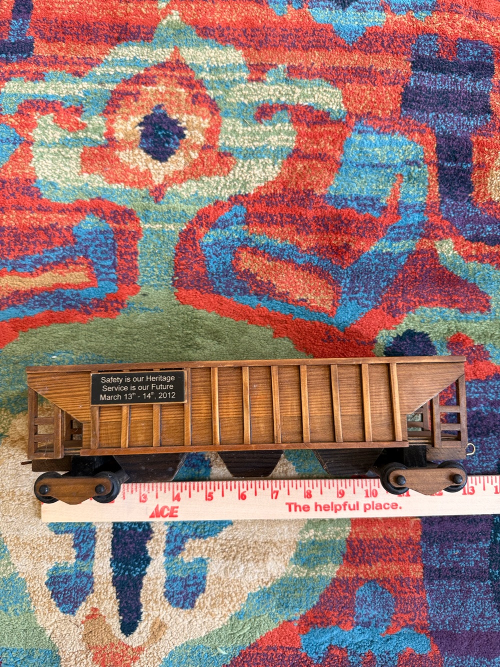 Wooden Decorative Train Car - Brown